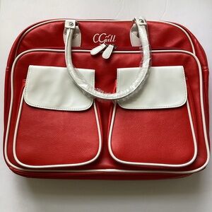 CGull Cricut Red and White Travel Bag